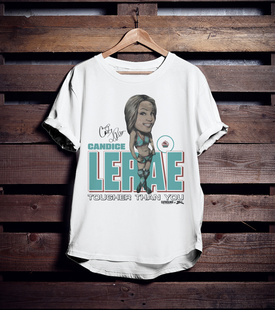 Candice Lerae Tougher Than You Clotheslined X Dynamite Kid Caricature T-Shirt