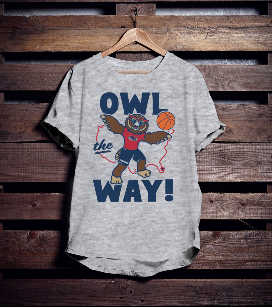 Owlsey Basketball Owl The Way Florida Atlantic T-Shirt