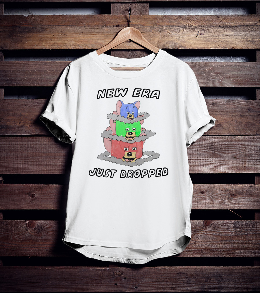New Era Just Dropped Colorful Stacked Bears T-Shirt