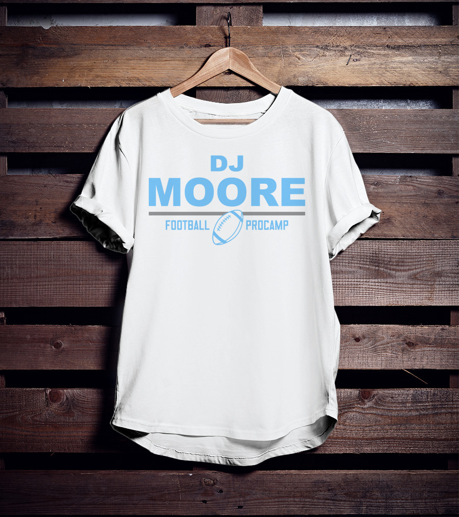 DJ Moore Football Procamp Official Event Logo With Football T-Shirt