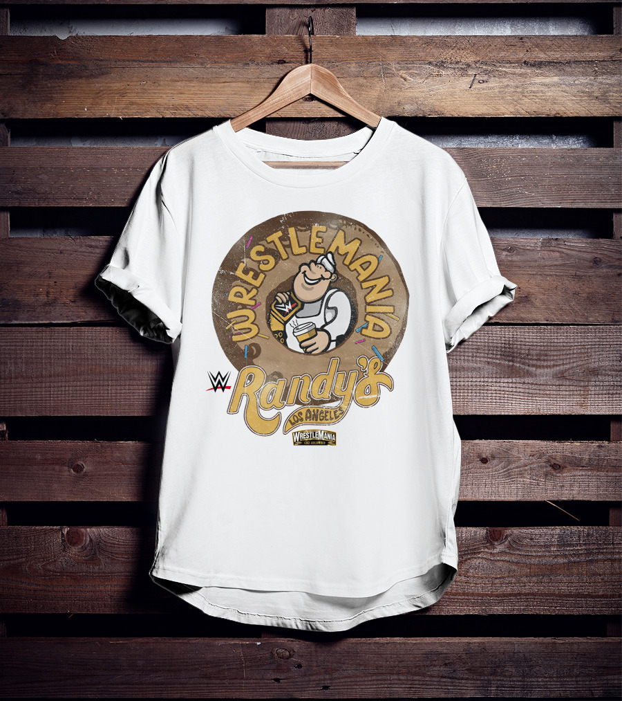 Wrestlemania Randy's Donuts Los Angeles WWE T-Shirt