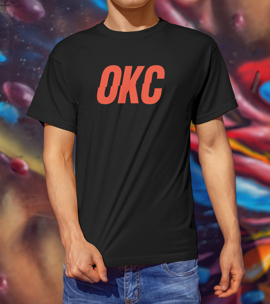 Mark Daigneault OKC Bold Orange Lettering T-Shirt