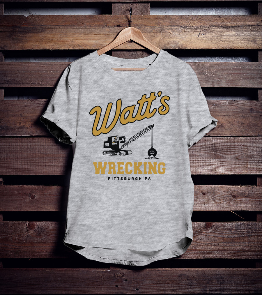 Watt's Wrecking 90 Steel City Pittsburgh PA T-Shirt