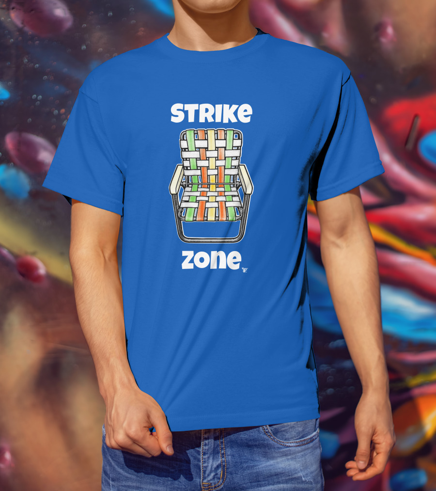 STRIKE ZONE Woven Colorful Chair T-Shirt