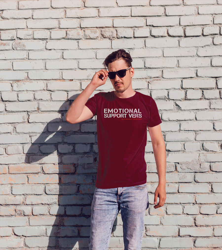 Emotional Support Vers Slutmonkey Industries T-Shirt