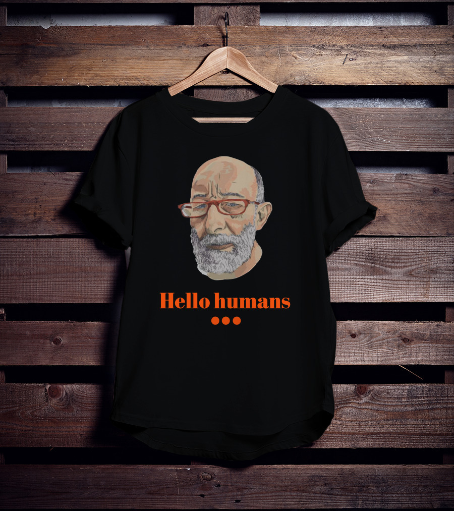 Hello Humans With Bearded Man T-Shirt