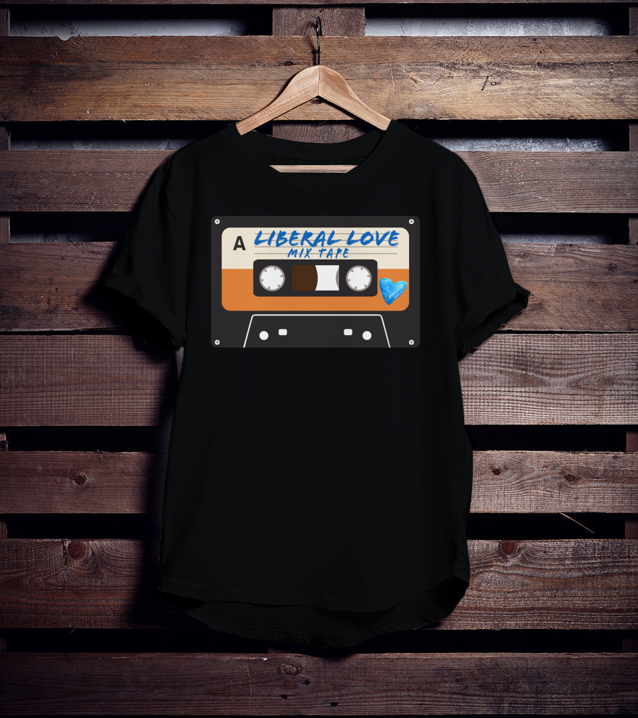 Amy Ordinary1world Liberal Love Mix Tape Cassette Heart T-Shirt