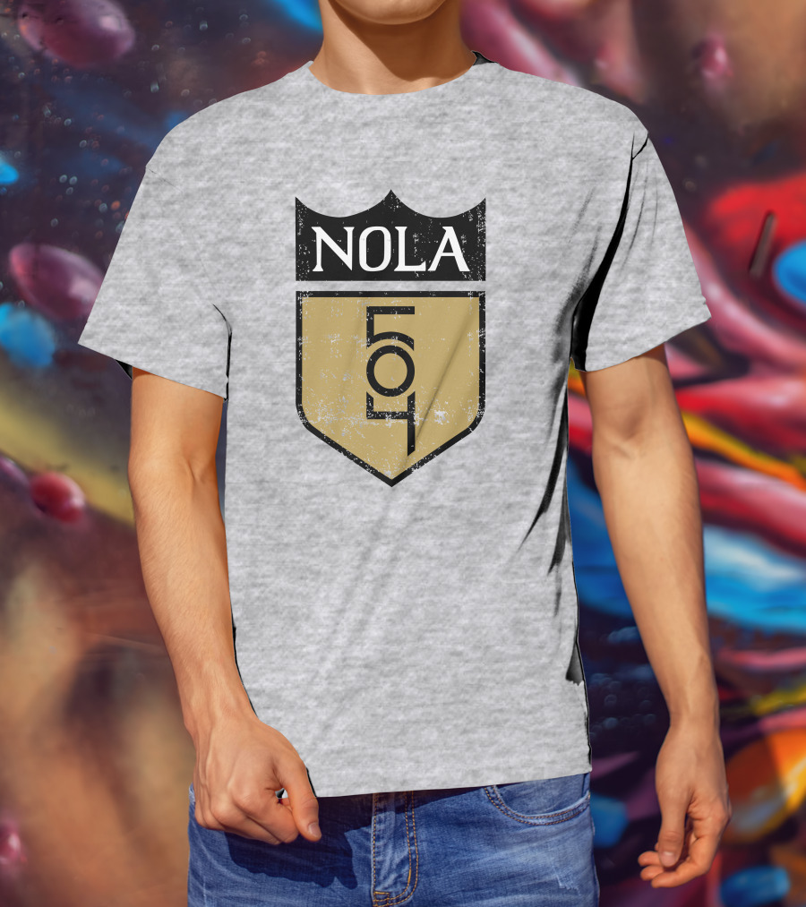 NOLA 504 Shield Badge Emblem T-Shirt