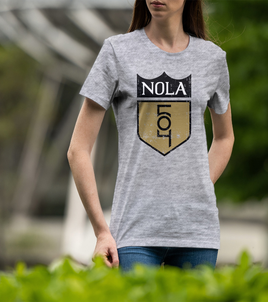 NOLA 504 Shield Badge Emblem T-Shirt