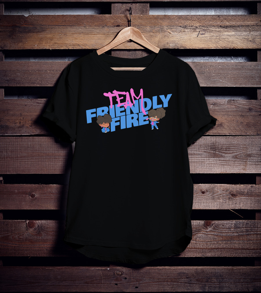 Definedbyky Team Friendly Fire Animated Duo Fun T-Shirt