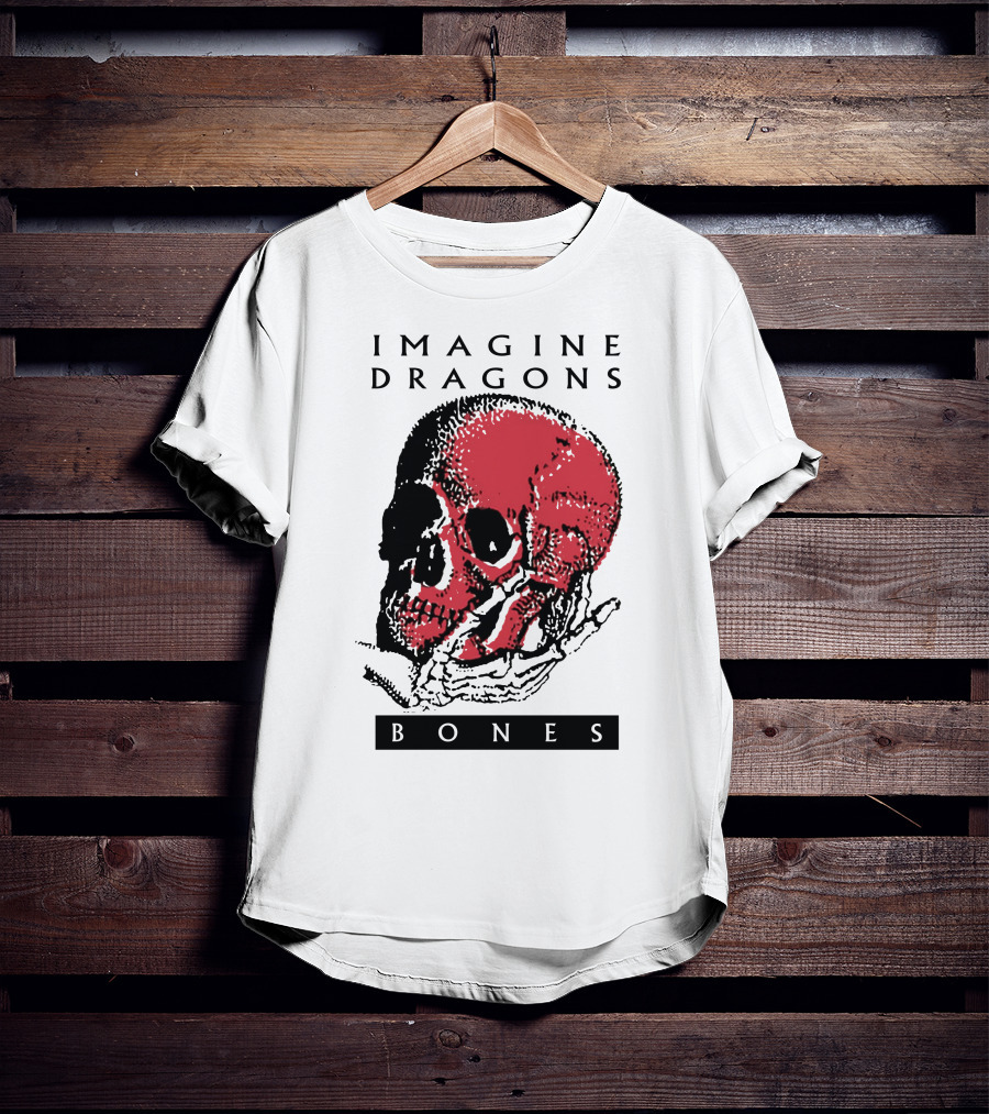 Imagine Dragons Bones Red Skull T-Shirt
