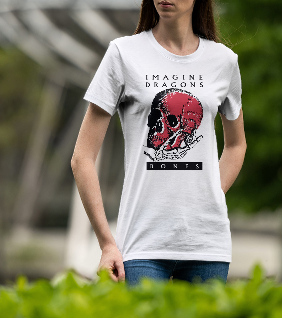 Imagine Dragons Bones Red Skull T-Shirt