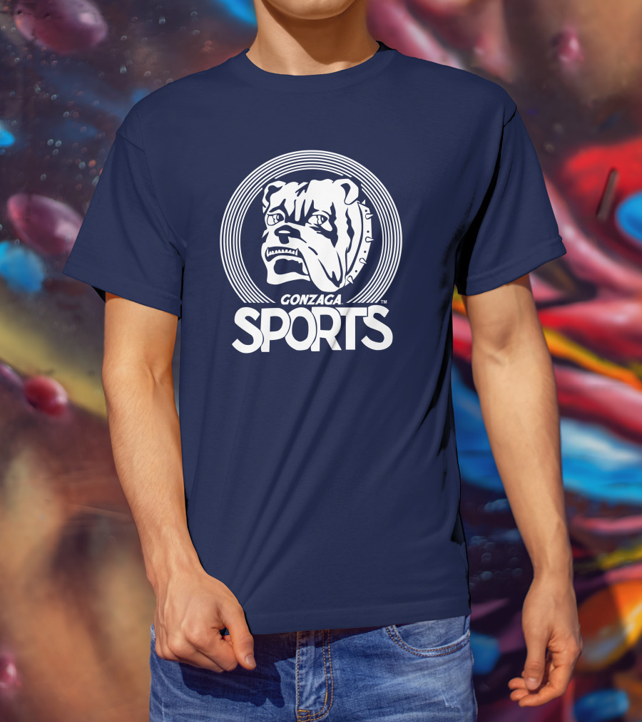 Homefiel Vintage Gonzaga Sports Bulldog T-Shirt