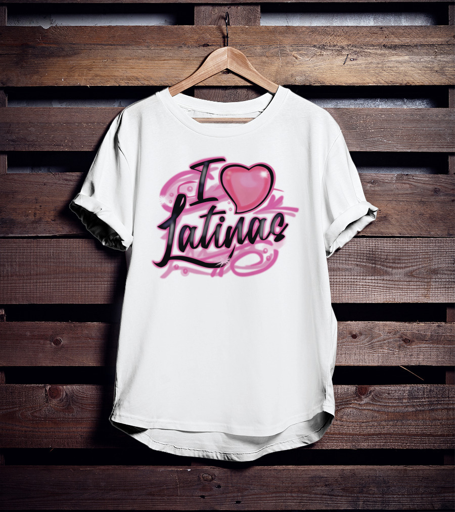 Imdope Shop I Love Latinas Glaive Heart T-Shirt