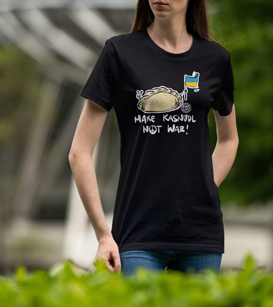 Make Kasnudl Not War Peace Symbol With Flag Icon By Pun Cake T-Shirt