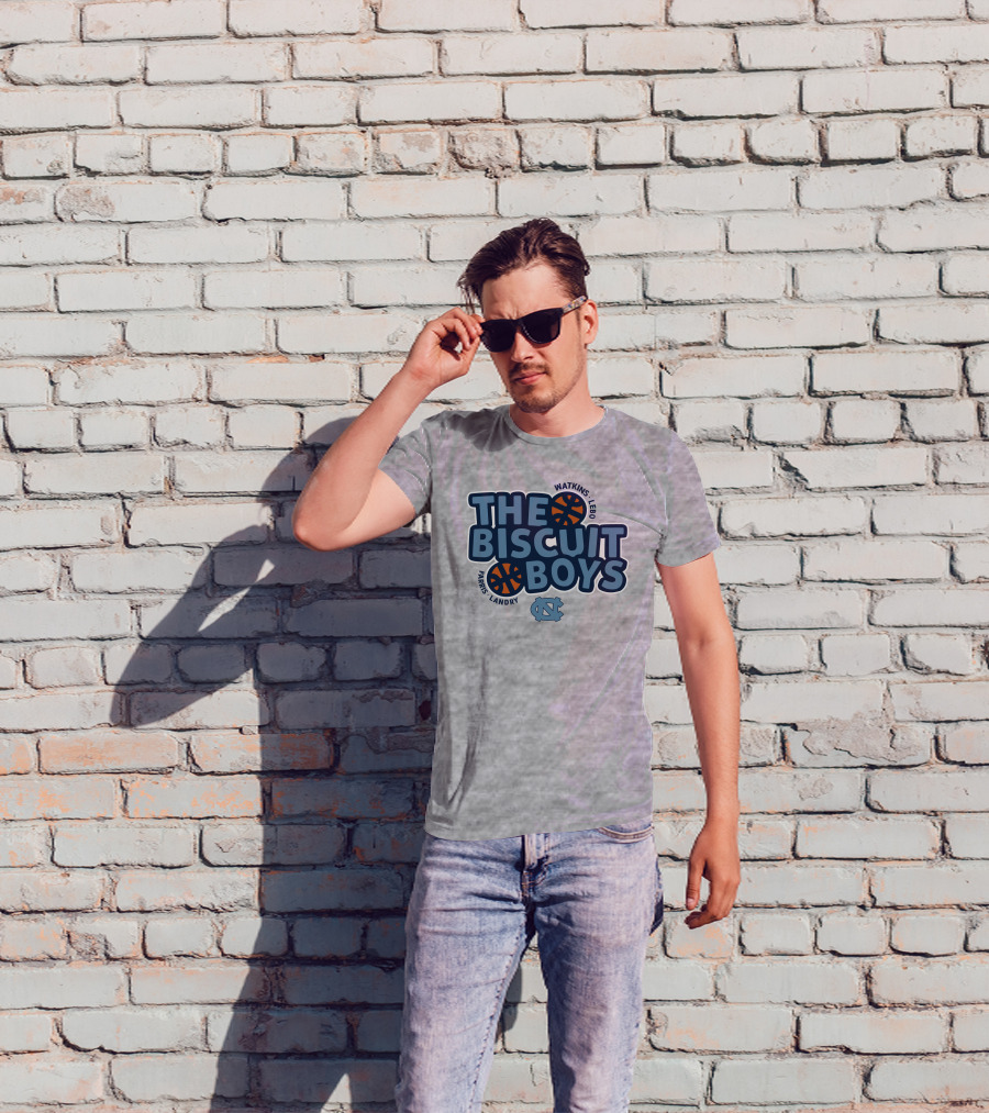 The Biscuit Boys Watkins Lebo Farris Landry UNC Basketball T-Shirt