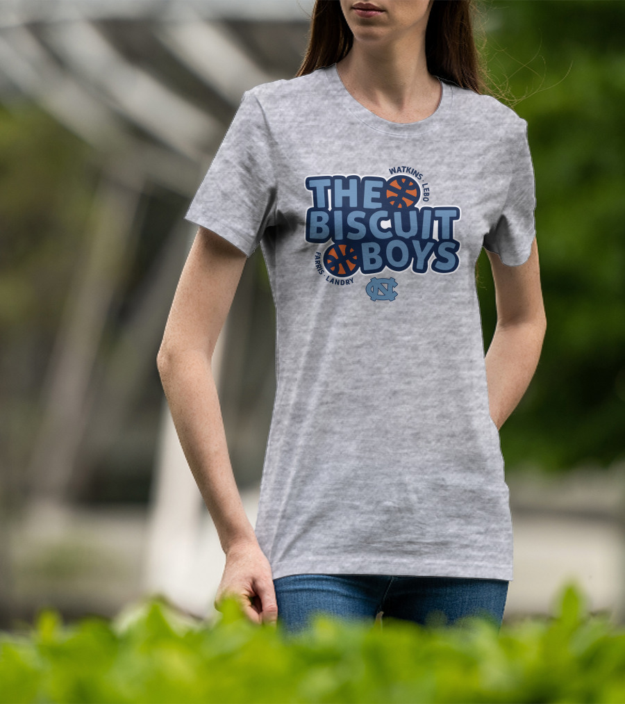 The Biscuit Boys Watkins Lebo Farris Landry UNC Basketball T-Shirt