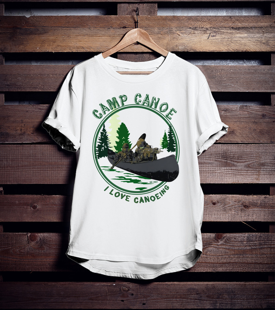 Camp Canoe I Love Canoeing Est. 2001 T-Shirt