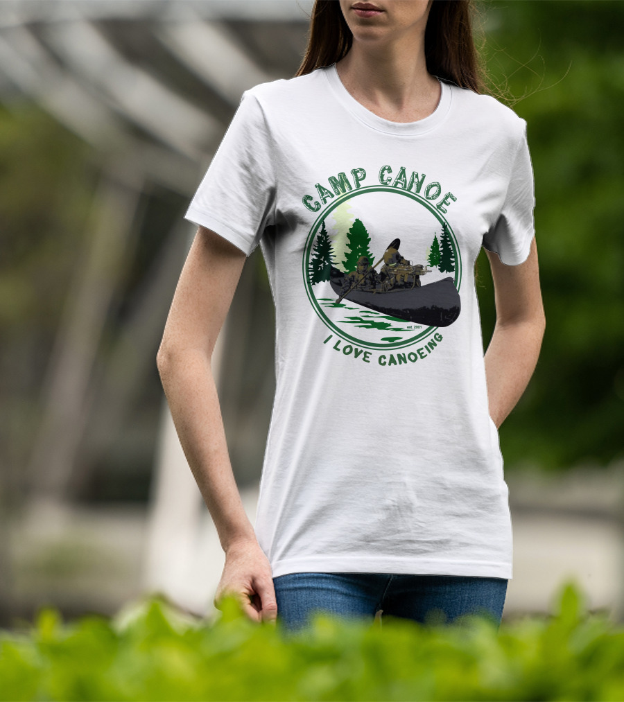 Camp Canoe I Love Canoeing Est. 2001 T-Shirt