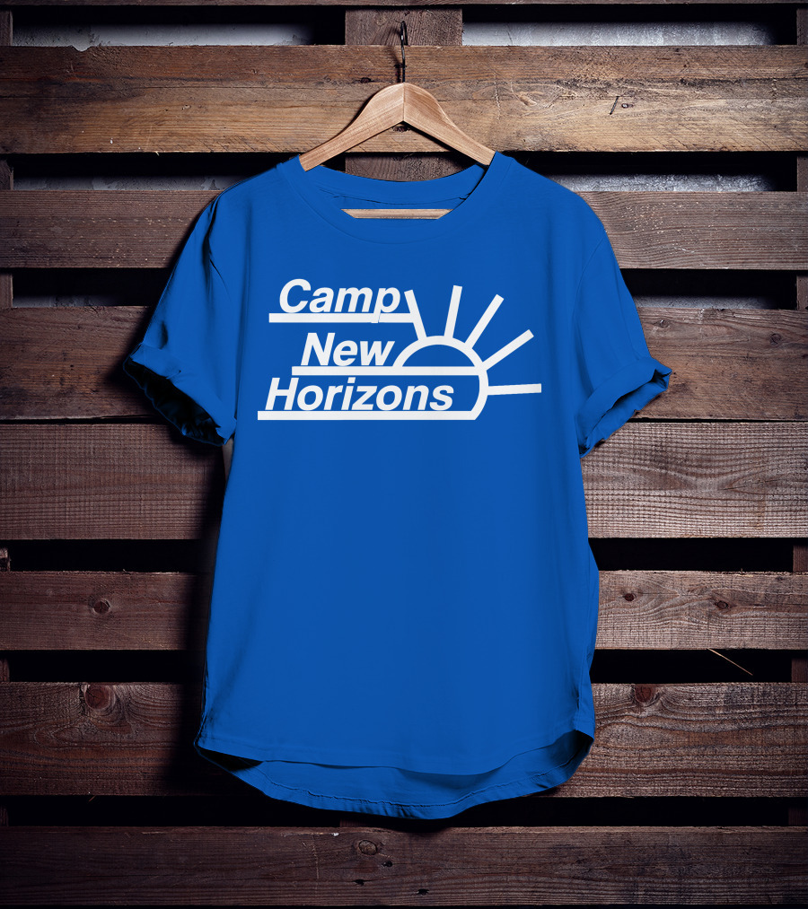 Camp New Horizons Camper Sunrise T-Shirt