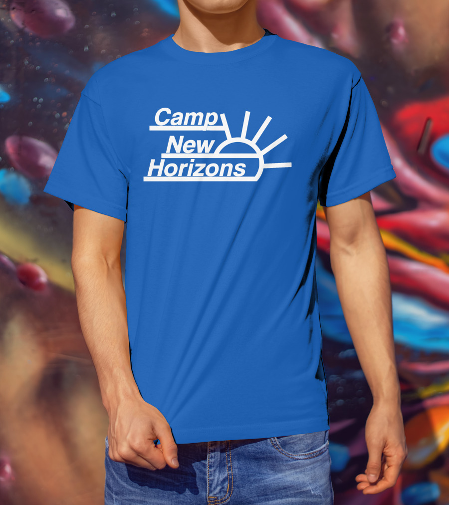 Camp New Horizons Camper Sunrise T-Shirt