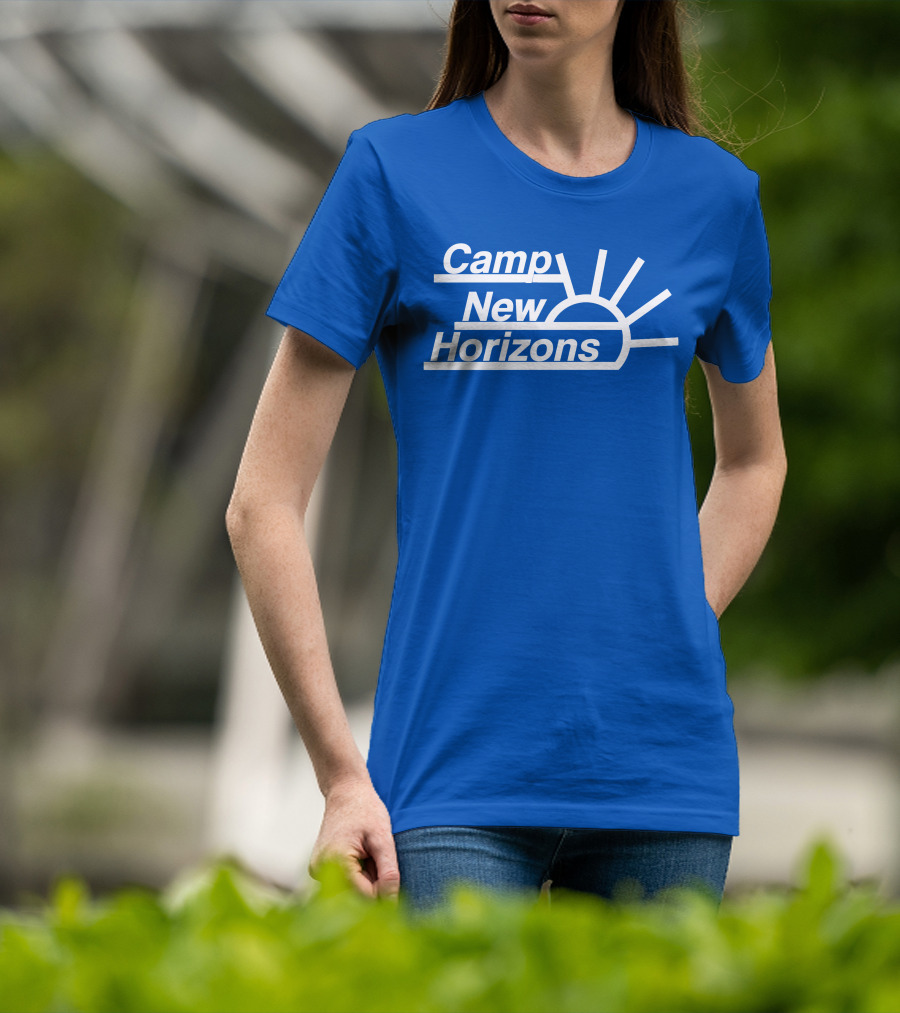 Camp New Horizons Camper Sunrise T-Shirt