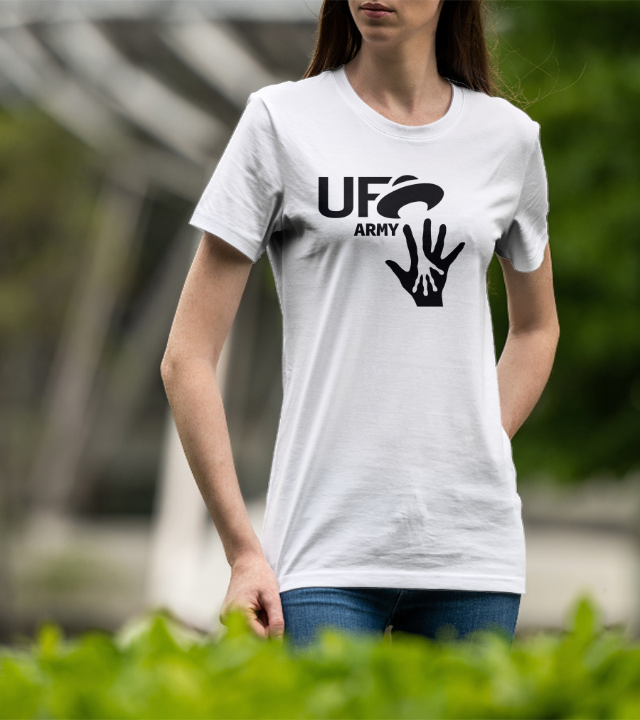 Ufo Army We Honking We Bonking Alien Hands T-Shirt