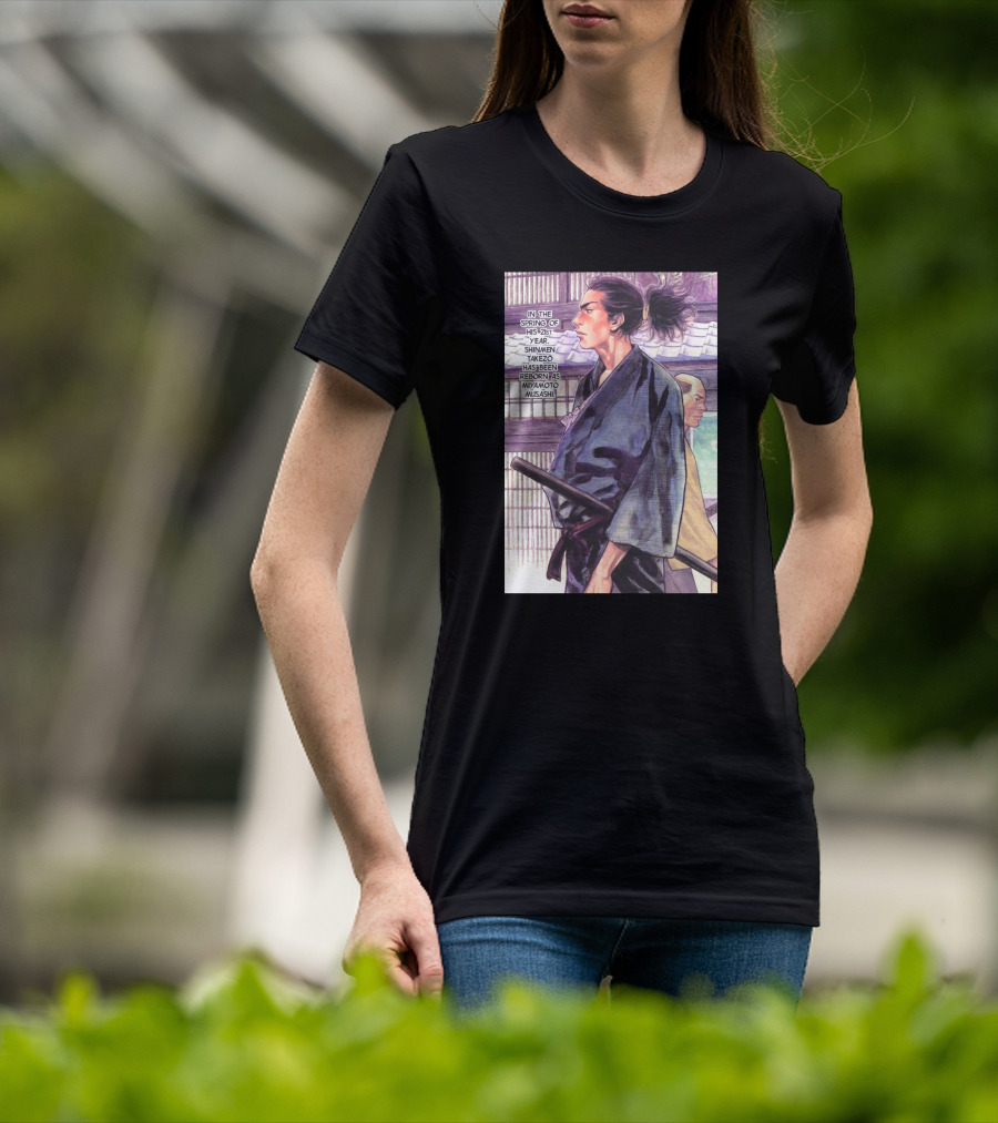 Miyamoto Musashi Rebirth Shimmen Takezo Manga Scene T-Shirt