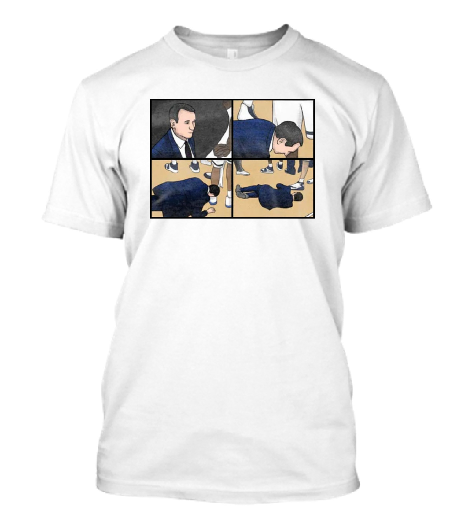 Coach Collapse Meme Comic Panel Sneaker Scene T-Shirt