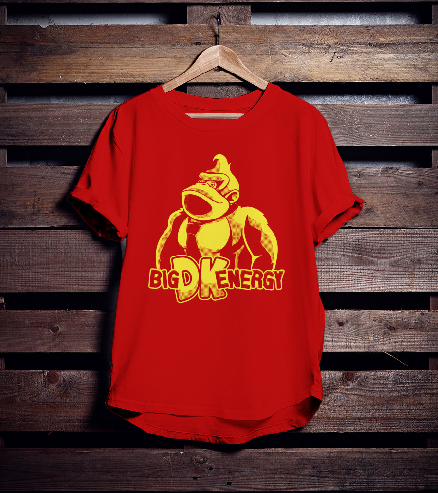 Punch Store Big DK Energy Gorilla Retro Gaming Inspired T-Shirt