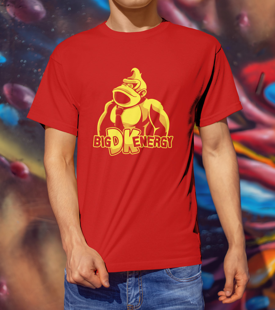 Punch Store Big DK Energy Gorilla Retro Gaming Inspired T-Shirt