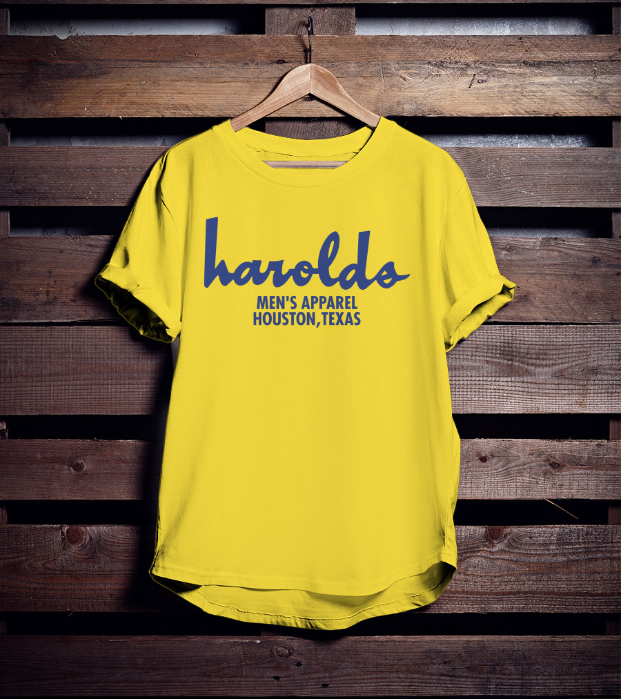 Harolds Men's Apparel Houston Texas Vintage Super 70s Sports Store Earl Campbell T-Shirt