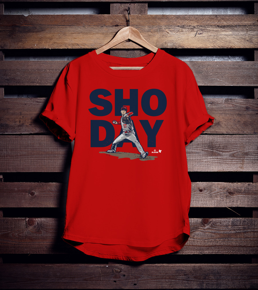SHO DAY MLB Players Pitching Number 17 T-Shirt