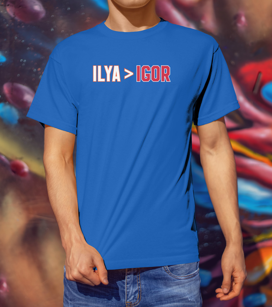 ILYA Greater Than IGOR Bold Rivalry T-Shirt