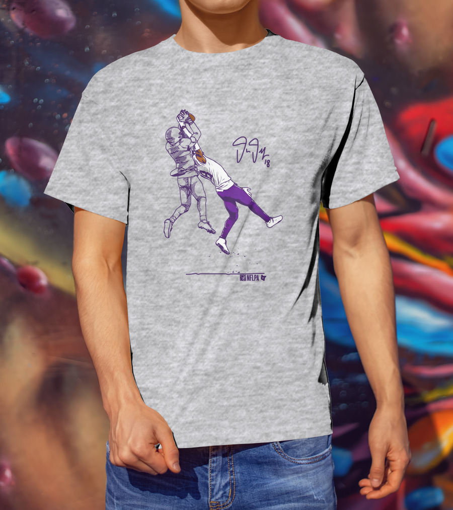Justin Jefferson NFLPA Signature Catch Moment T-Shirt