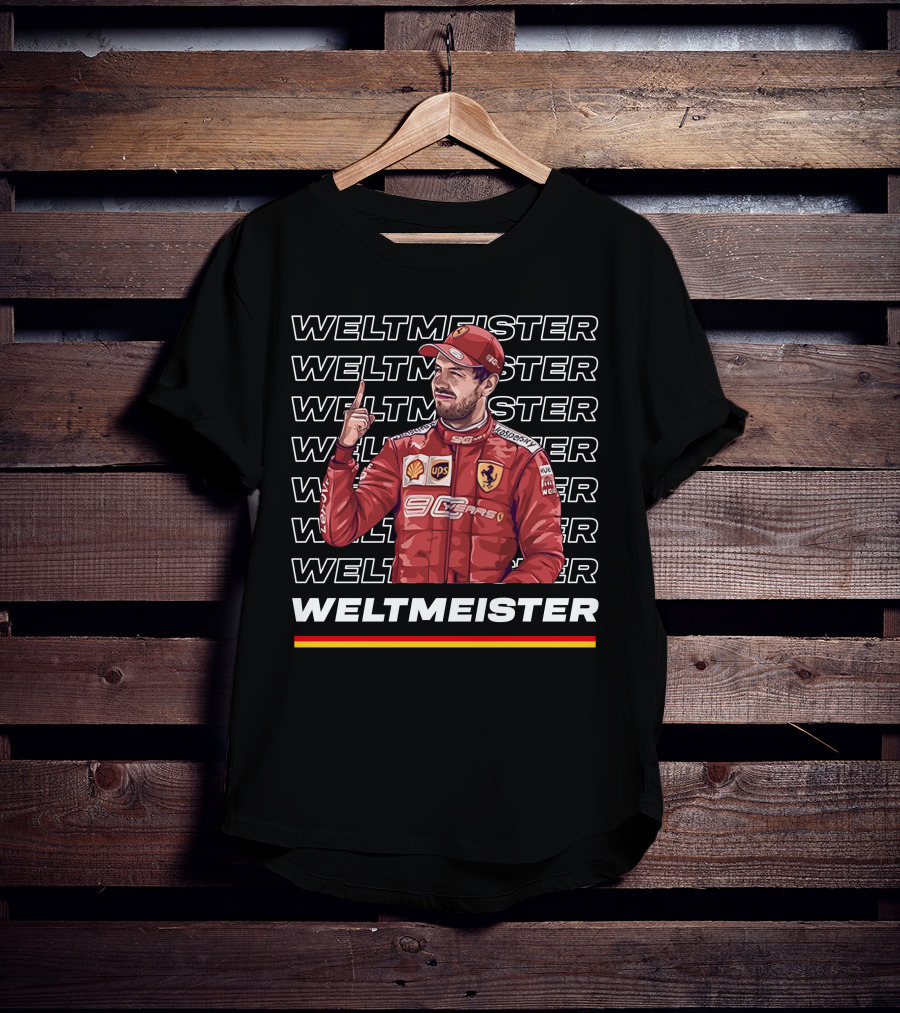 Weltmeister Ferrari Champion Danke Seb T-Shirt