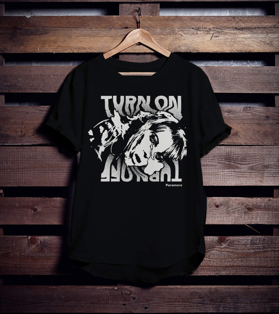 Paramore Turn On Turn Off Distressed Crying T-Shirt