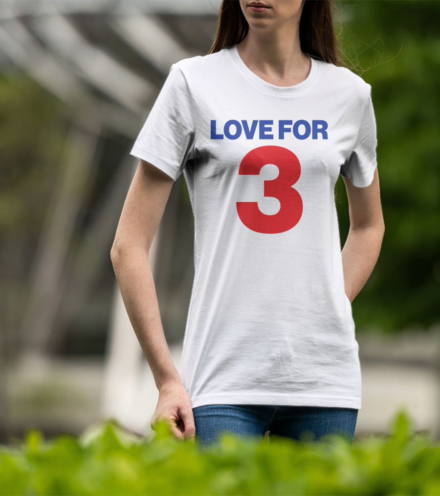 Sabres Love For 3 T-Shirt