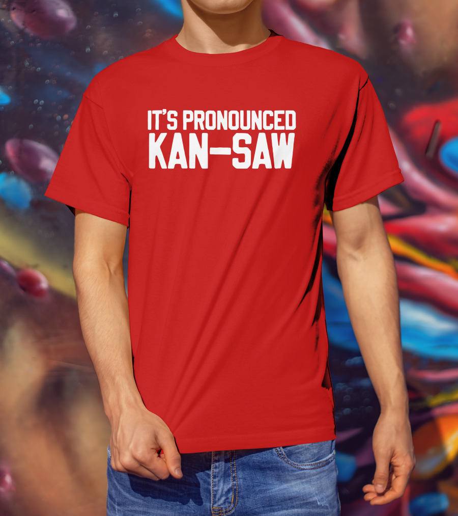 Hogs It's Pronounced Kan Saw Arkansas Razorbacks T-Shirt