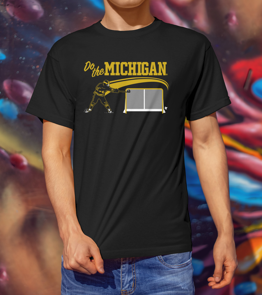 Do The Michigan Hockey Player Scoring Goal T-Shirt