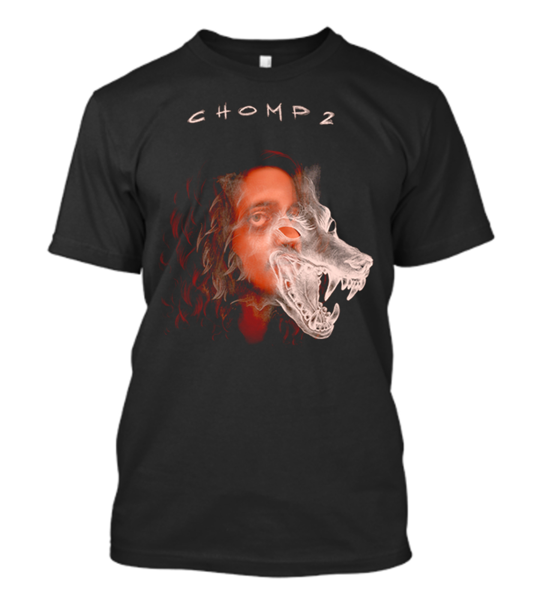 CHOMP 2 Russ Merch Wolf Overlay T-Shirt