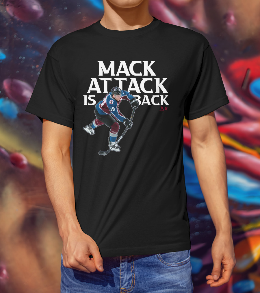Mack Attack Is Back Nathan MacKinnon Hockey 29 T-Shirt