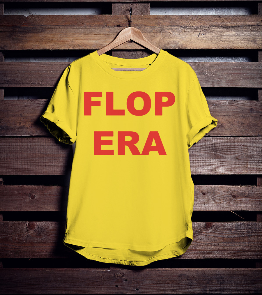 FLOP ERA Yellow Background T-Shirt