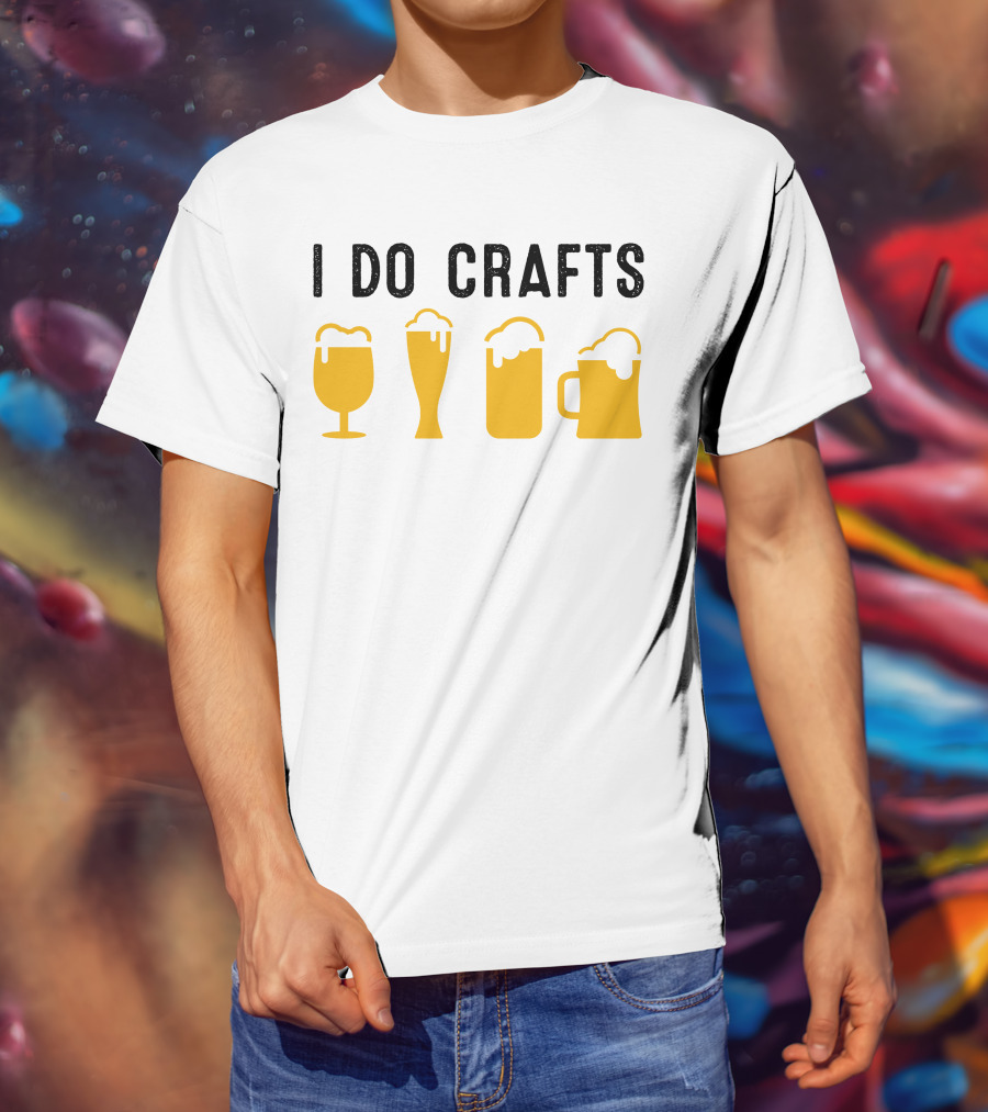 I Do Crafts Beer Glasses Iconic Reference T-Shirt