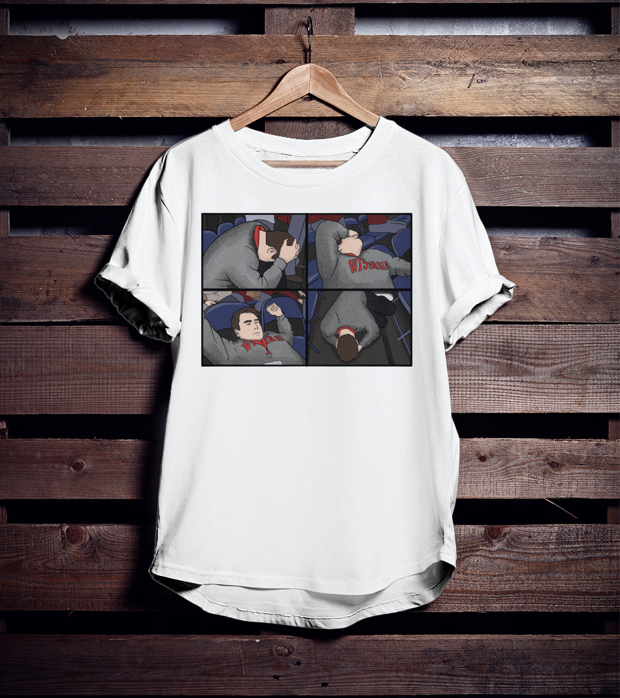 Pardon My Meltdown Wisconsin Fans Comic Panel T-Shirt