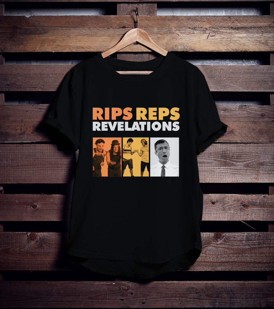 Letterkenny Problems Rips Reps Revelations Black And White And Color Characters T-Shirt