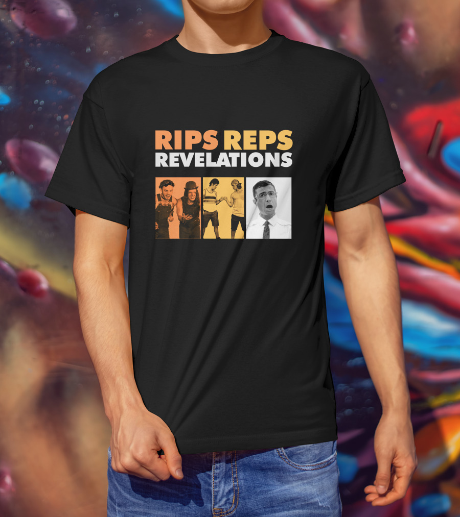Letterkenny Problems Rips Reps Revelations Black And White And Color Characters T-Shirt