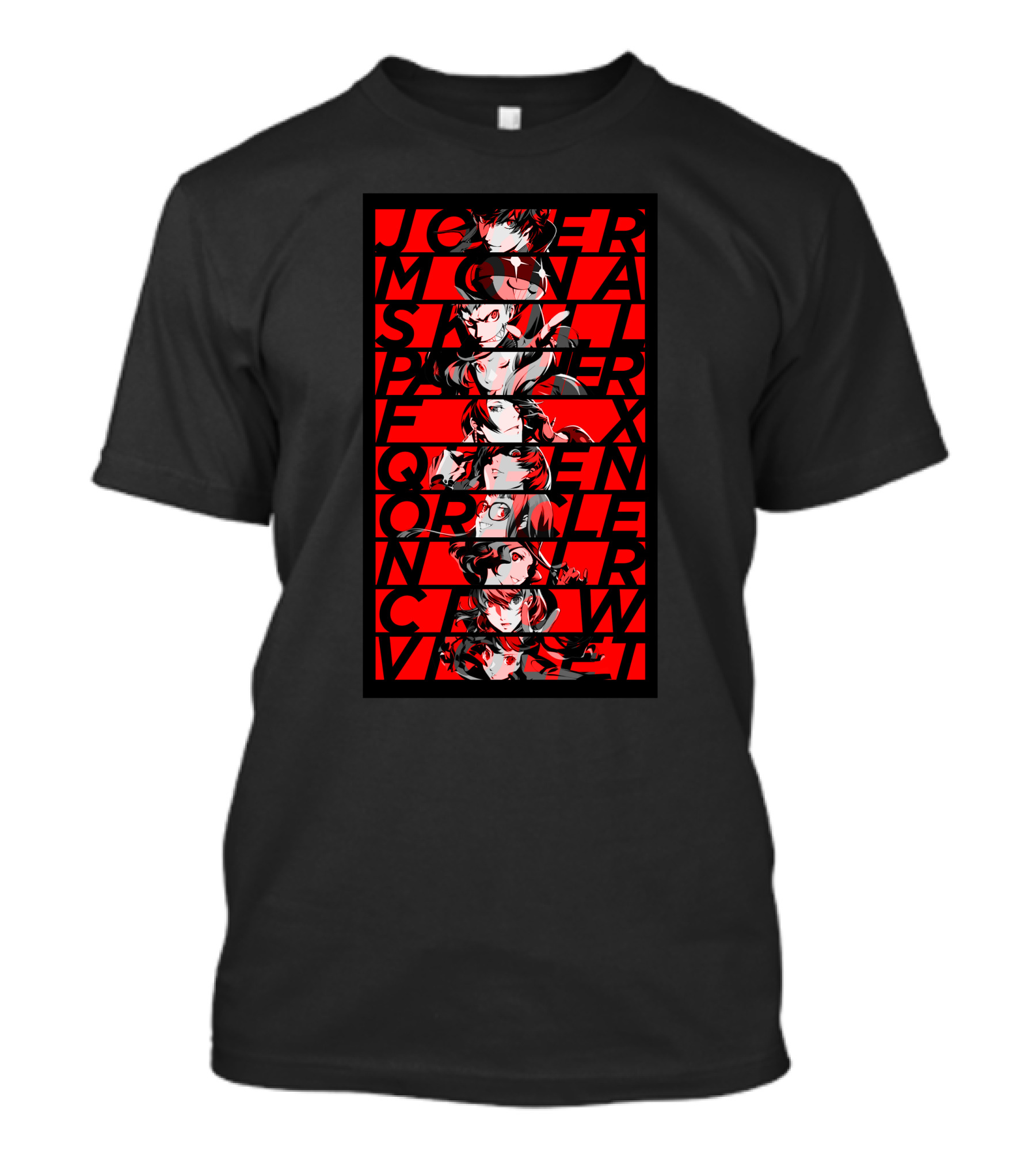 Joker Mona Skull Panther Fox Queen Oracle Noir Crow Violet T-Shirt