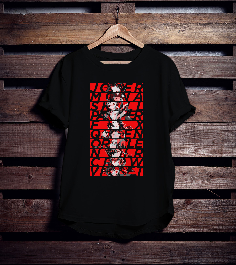 Joker Mona Skull Panther Fox Queen Oracle Noir Crow Violet T-Shirt