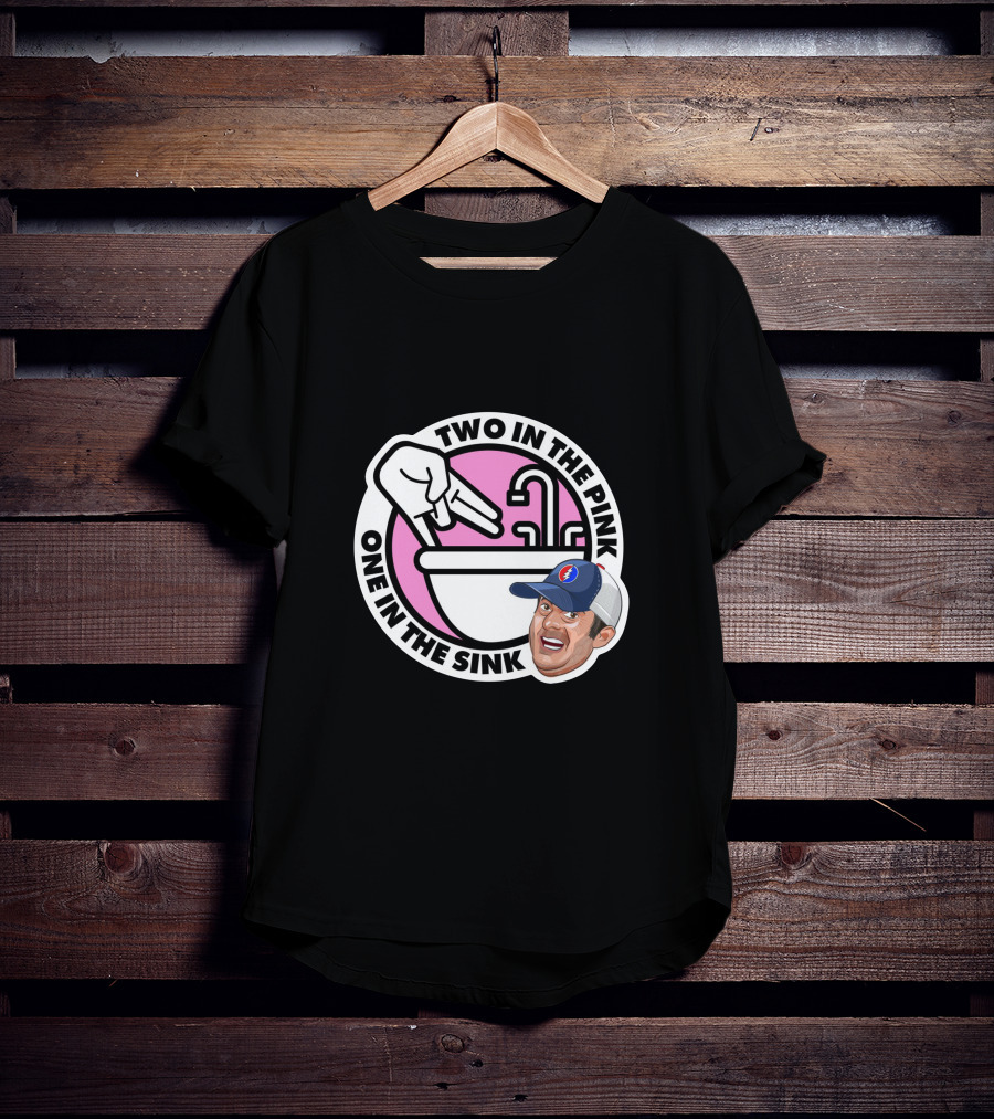 Angel Resto Stugotz 790 Two In The Pink One In The Sink Graphic Face And Hand T-Shirt